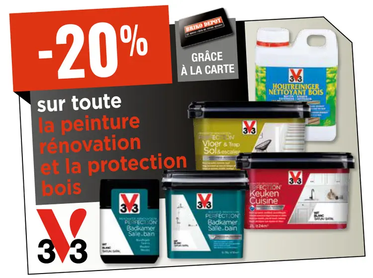 Offre: Toute la peinture rénovation et la protection bois