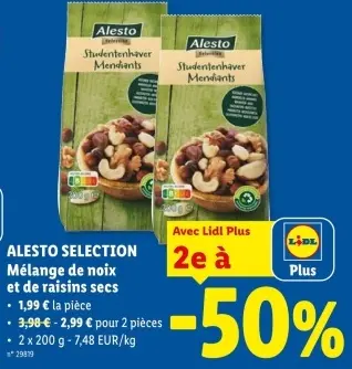 Offre: Mélange de noix et de raisins secs