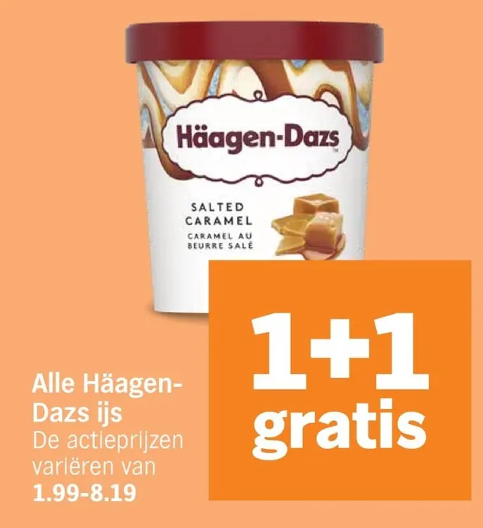 Aanbieding: Alle Häagen-Dazs ijs