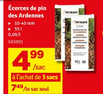 Offre: Écorces de pin des Ardennes