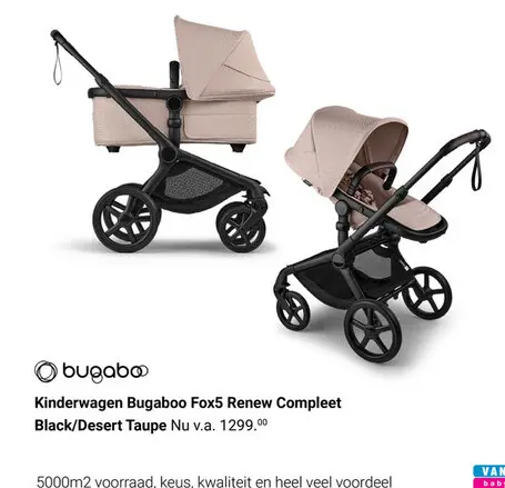 Aanbieding: Kinderwagen Bugaboo Fox5 Renew Compleet Black
