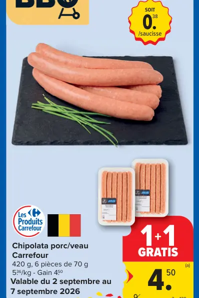 Offre: Chipolata porc/veau