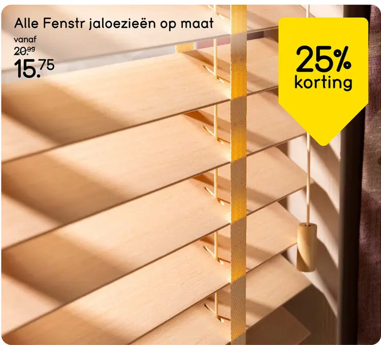 Aanbieding: Fenstr jaloezieën op maat