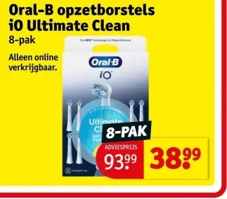 Aanbieding: Oral-B opzetborstels iO Ultimate Clean