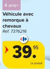 Offre: Véhicule avec remorque à chevaux