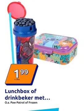 Aanbieding: Lunchbox of drinkbeker met...