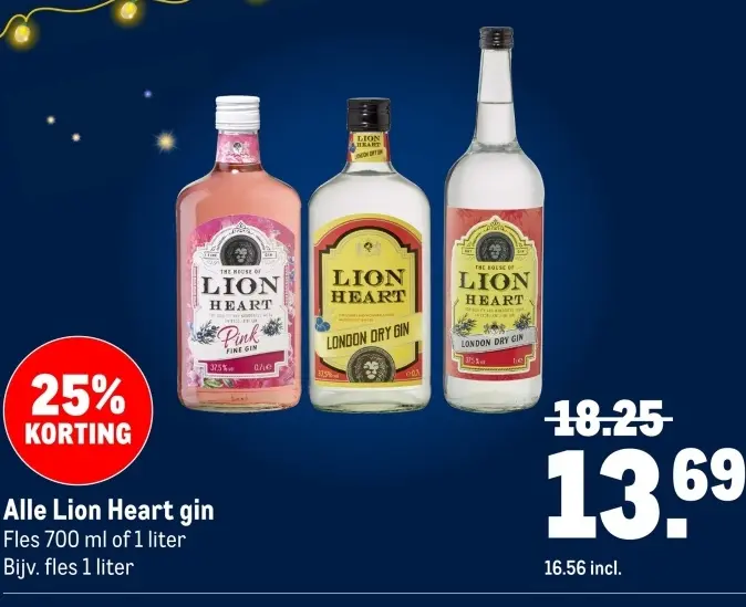 Aanbieding: Lion Heart gin