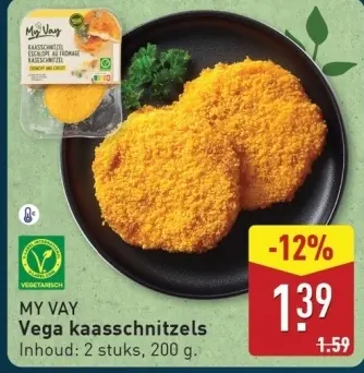 Aanbieding: Vega kaasschnitzels