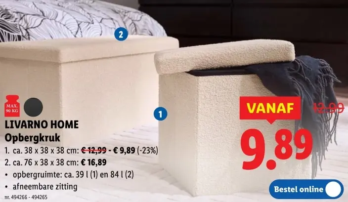 Promotie: Opbergkruk