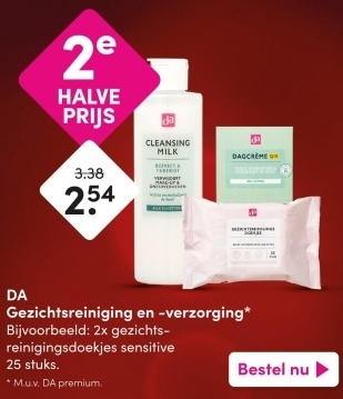 Aanbieding: Gezichtsreiniging en -verzorging