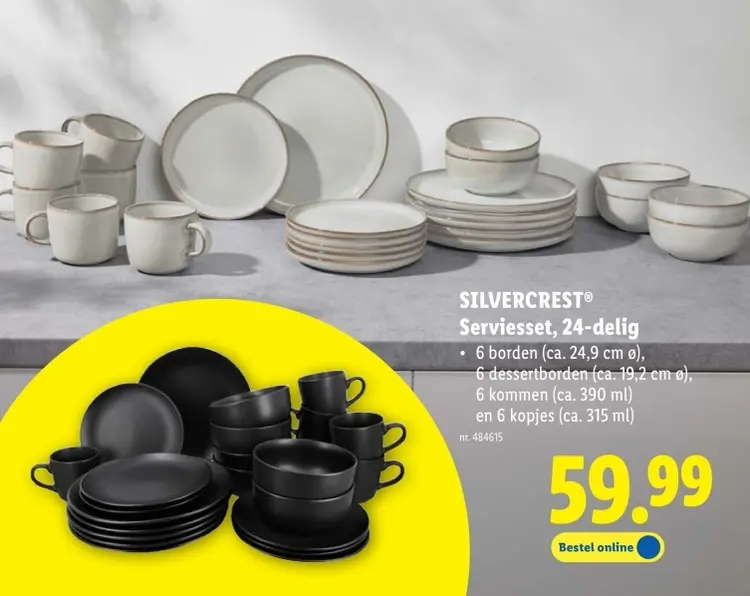 Promotie: Serviesset, 24-delig