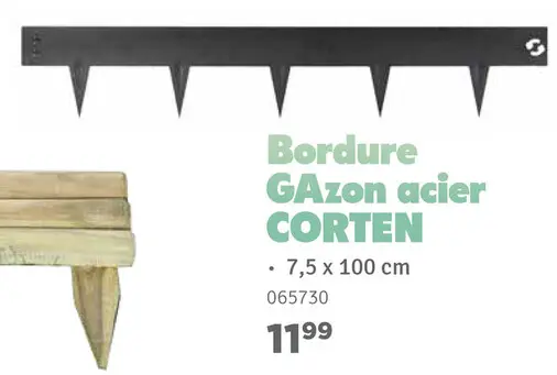 Offre: Bordure Gazon acier CORTEN