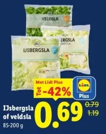 Aanbieding: IJsbergsla of veldsla