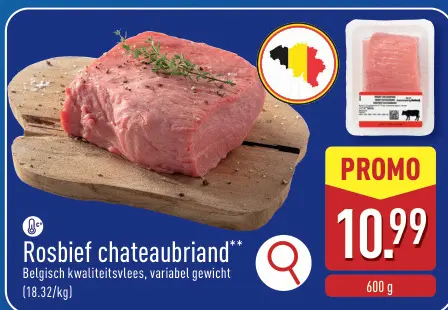 Promotie: Rosbief chateaubriand