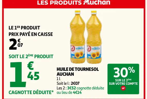Offre: Huile de tournesol