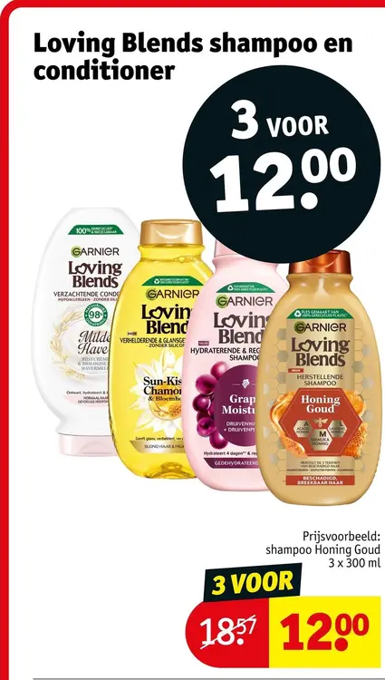 Aanbieding: Garnier Loving Blends shampoo en conditioner