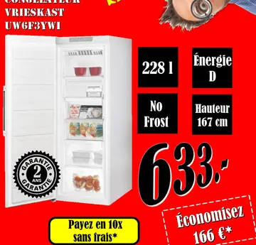 Offre: Vrieskast uw6f3ywi