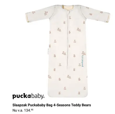 Aanbieding: Slaapzak Puckababy Bag 4-Seasons Teddy Bears