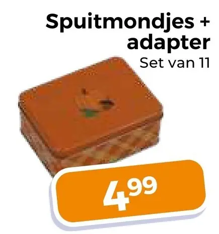Aanbieding: Spuitmondjes + adapter