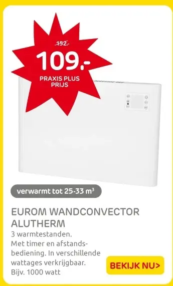 Aanbieding: Wandconvector alutherm