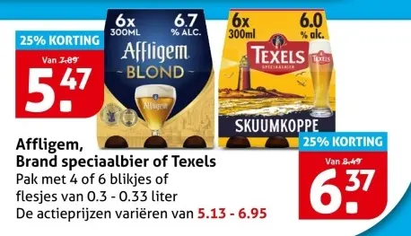 Aanbieding: Afflegem, Brand speciaalbier of Texels