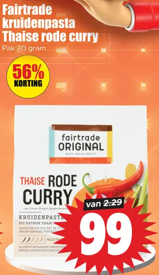 Aanbieding: Kruidenpasta Thaise rode curry