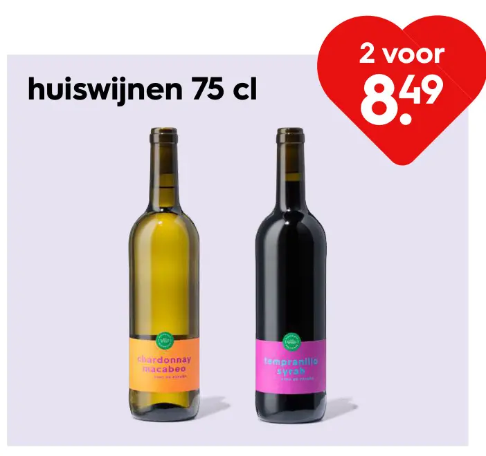 Promotie: huiswijnen
