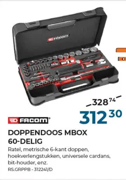 Aanbieding: Doppendoos mbox 60-delig