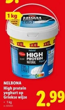Promotie: High protein yoghurt op Griekse wijze
