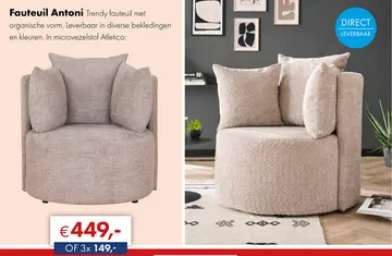 Aanbieding: Antoni fauteuil