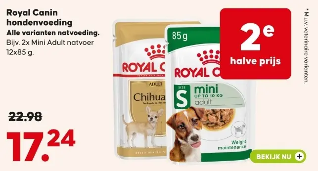 Aanbieding: hondenvoeding