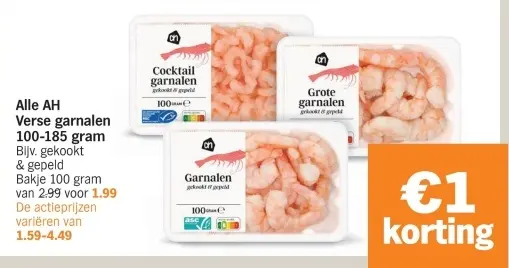 Aanbieding: Verse garnalen