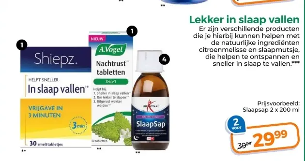 Aanbieding: Slaapsap