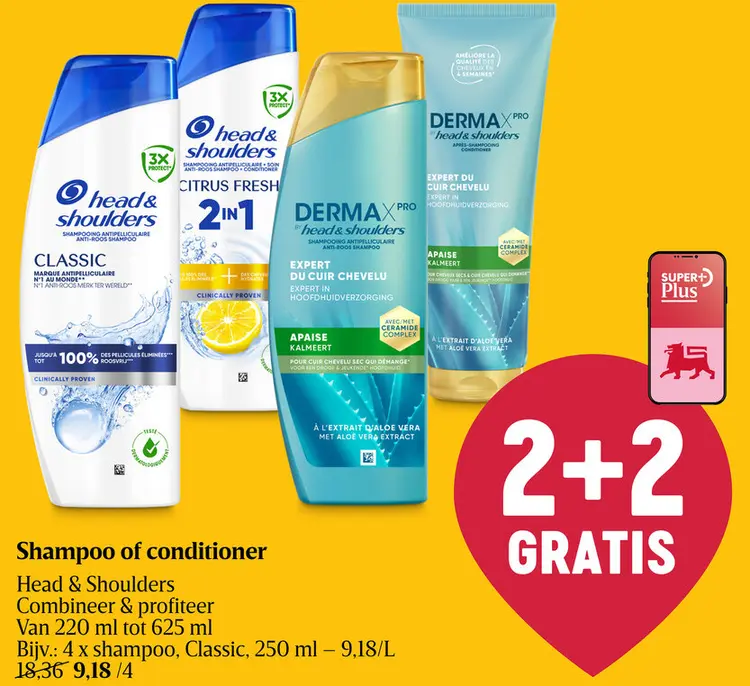 Promotie: Shampoo of conditioner