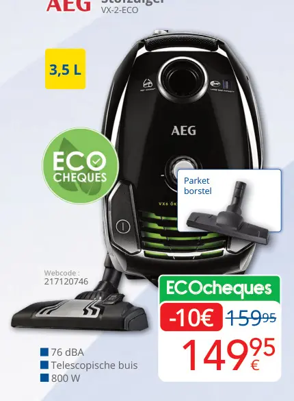 Aanbieding: Stofzuiger VX-2-ECO