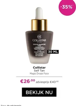Aanbieding: Collistar Self Tan Magic Drops Face
