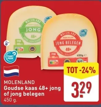 Aanbieding: Goudse kaas 48+ jong of jong belegen