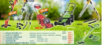 Aanbieding: Strimmer 30cm 550w 3 in 1