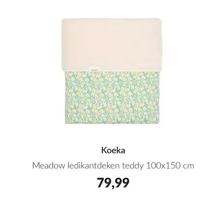 Aanbieding: Meadow ledikantdeken teddy