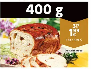 Promotie: Rozijnenbrood