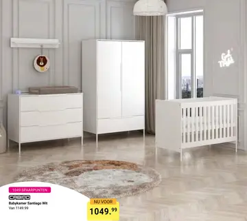 Aanbieding: Babykamer Santiago Wit