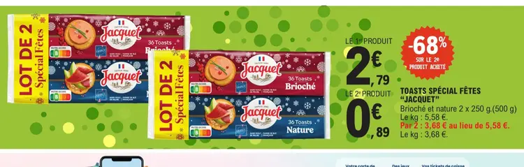 Offre: Toasts spécial fêtes