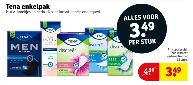 Aanbieding: Tena enkelpak