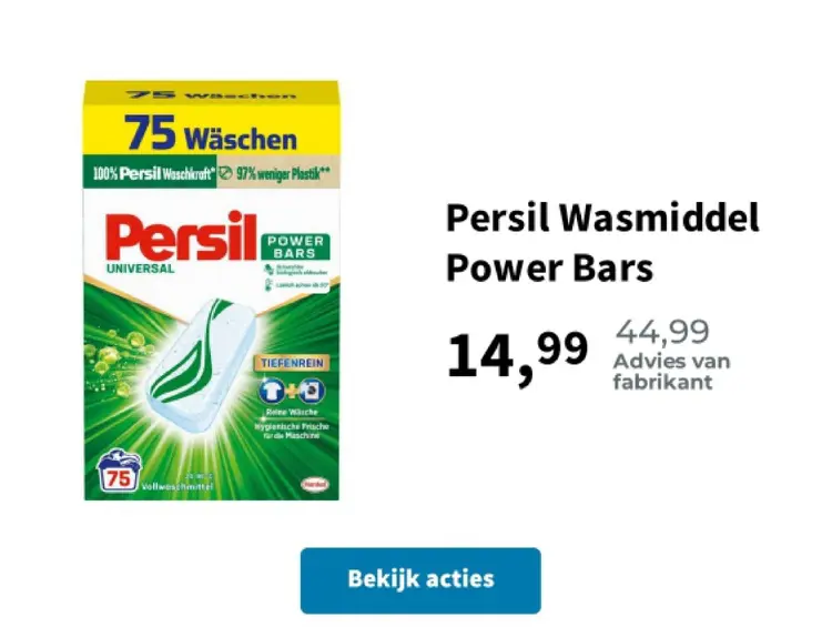 Promotie: Persil Wasmiddel Power Bars