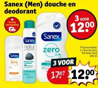 Offre: Sanex (Men) douche en deodorant