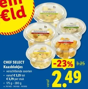 Promotie: Kaasblokjes