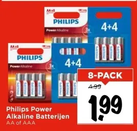 Aanbieding: Philips Power Alkaline Batterijen