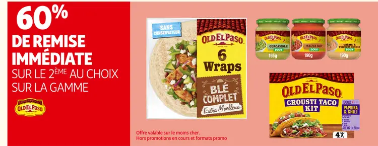 Offre: 6 Wraps Blé Complet Extra Moelleux