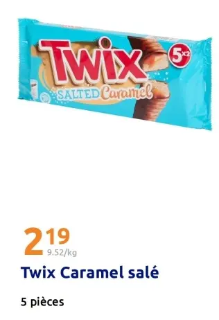 Offre: Twix Caramel salé