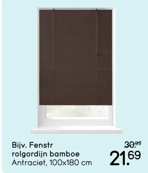 Aanbieding: Fenstr rolgordijn bamboe